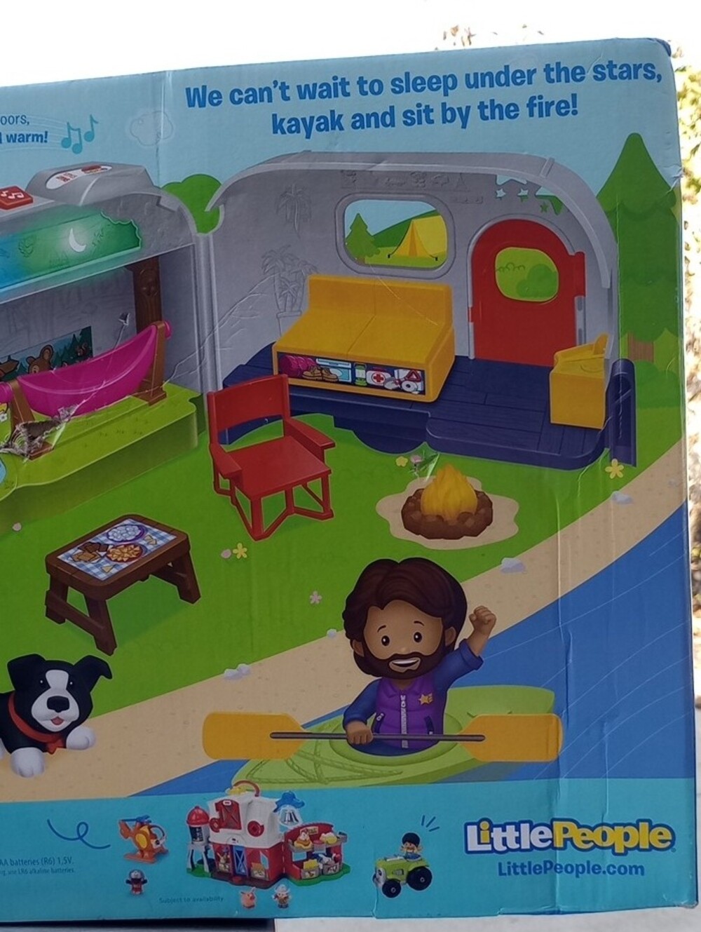 Fisher-Price Little People Light-Up Learning Camper - Blue, Silver & Red - Picture 6 of 15